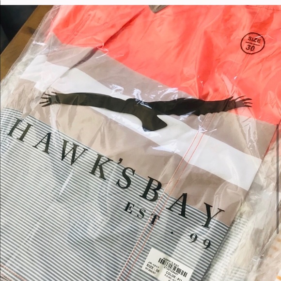 NWT! Clearance 🔥 Mens Board Shorts Colorblock Orange - Picture 4 of 4